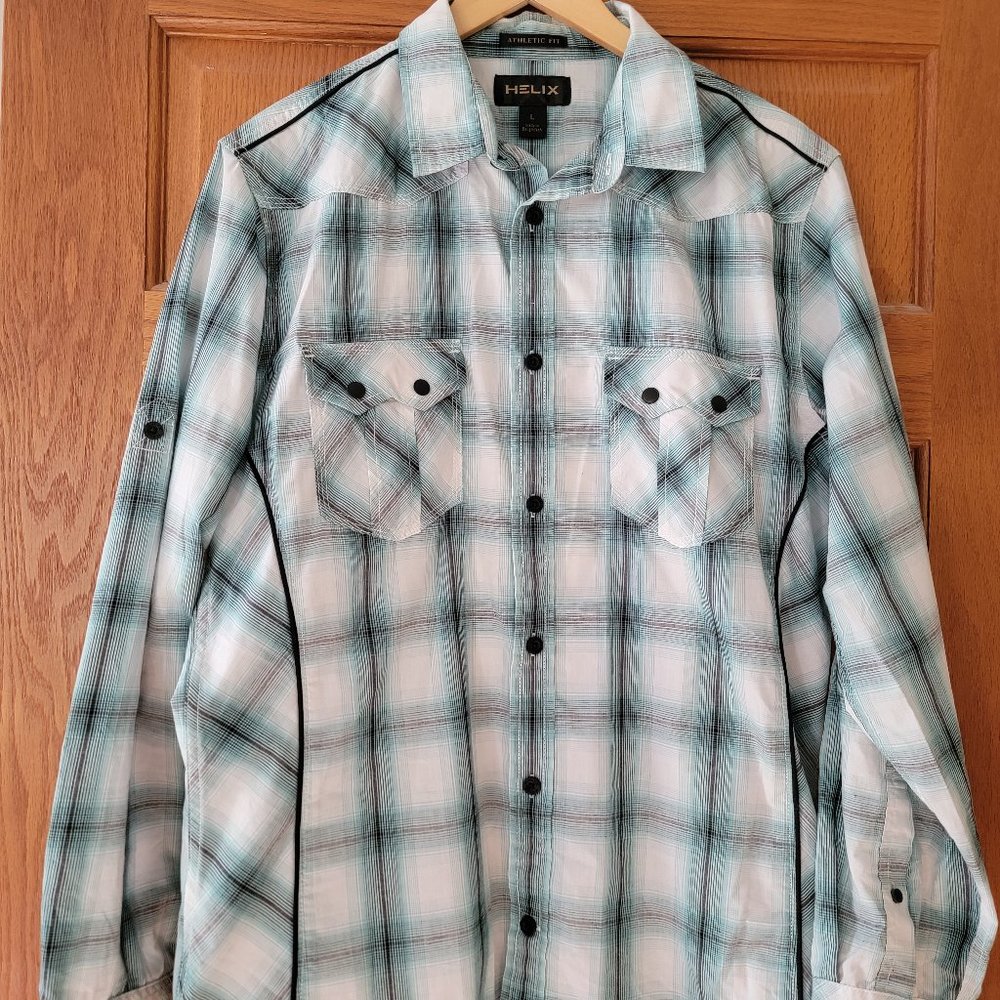 Mens long sleeve button down